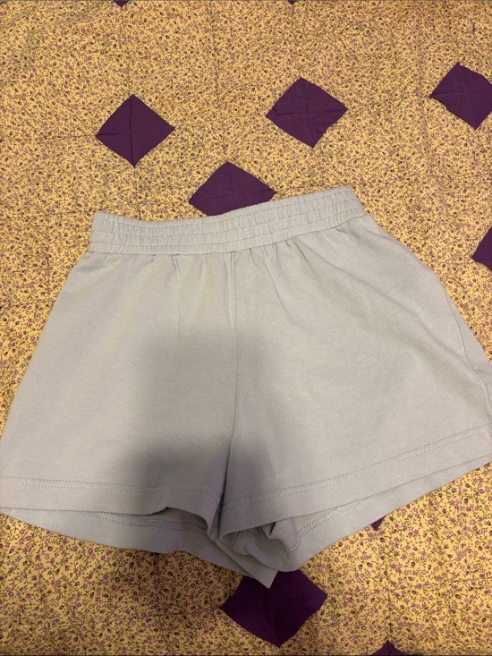 Zara Pants - Zara Light blue Elastic Waist sweat Shorts